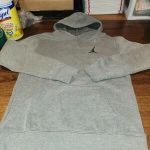 Nike Jordan Jumpman Gray  Pullover Hoodie Youth Boys Large 12-13 Years